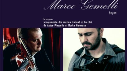 Centrul de Cultură „George Apostu” Bacău: Recital „Între suită și tango: dialoguri pentru violă și bayan”