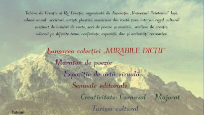 Tabăra de Creație și Re – Creație „BUȘTENI – Poarta Bucegilor”, ediția a XVIII-a 29 iunie – 4 iulie 2026