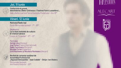 (AUDIO) Manifestări maraton în județul Botoșani, la împlinirea a 137 de ani de la moartea poetului național Mihai Eminescu