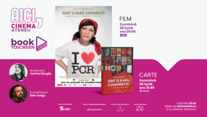 Dan Lungu, invitat special la cea de-a treia ediție Book-to-Screen, la Cinema Ateneu Iași