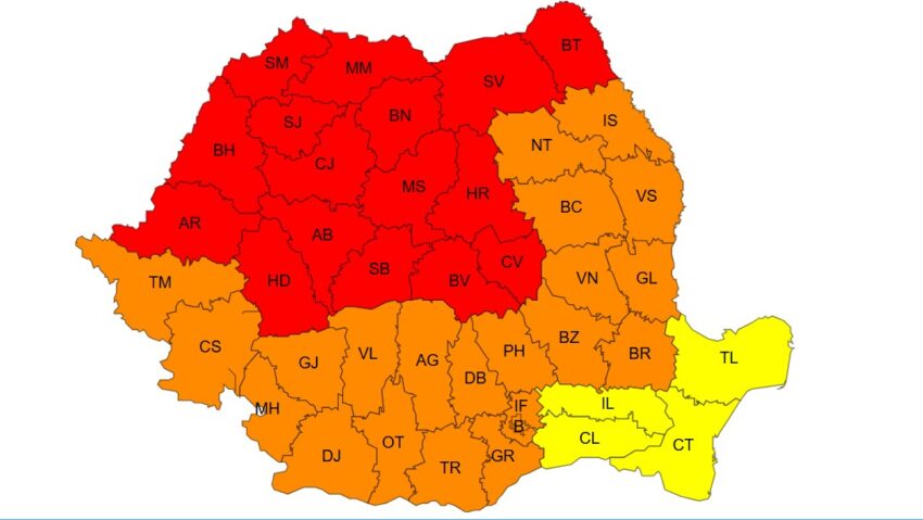 Meteorologii anunță COD ROȘU de caniculă