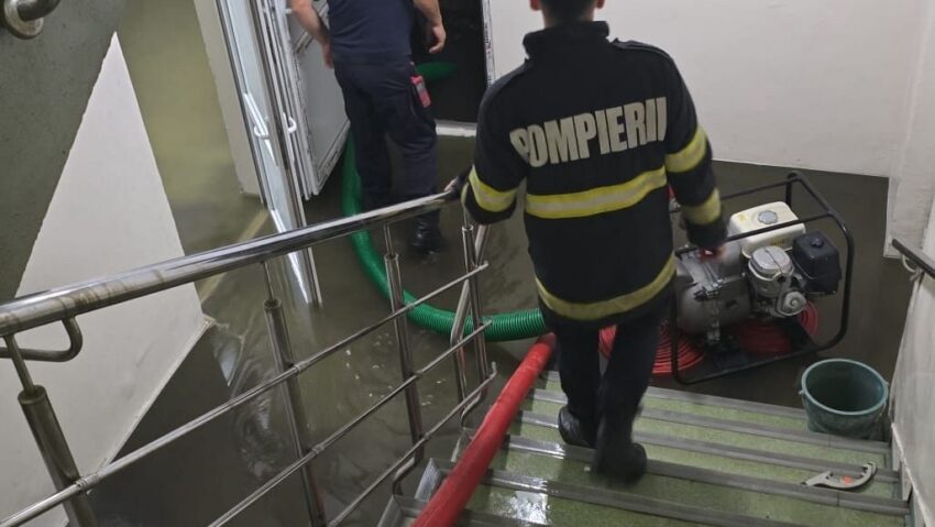 Subsol inundat la Spitalul Județean din Focșani. Activitatea medicală nu a fost afectată