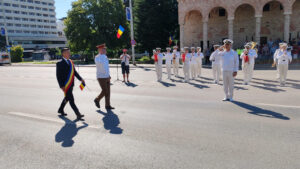 (AUDIO) Iașul a marcat Ziua Imnului Național printr-o ceremonie militară în Piața Palatului