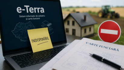 Aplicația e-Terra rămâne indisponibilă până la sfârșitul săptămânii. Sunt afectate tranzacțiile imobiliare și activitatea fermierilor
