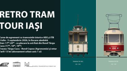 (AUDIO) Călătorie în timp: tramvaiele de epocă circulă din nou la Iași
