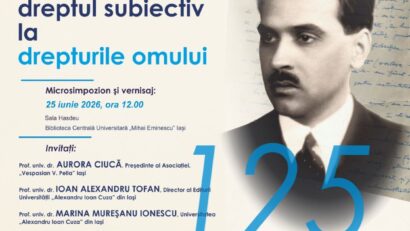 (PROMO/AUDIO) Un jurist între drept și umanitate: evocare Octavian Ionescu – temă a emisiunii Dialog intercultural din ziua de vineri, 17 iulie 2026, de pe undele Radio Iași cu Dumitru Șerban