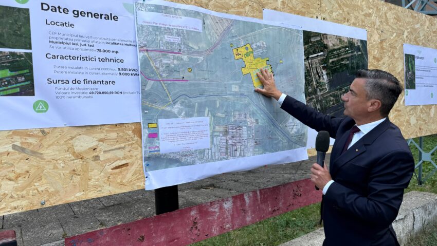 (AUDIO/FOTO) Iașul va avea cel mai mare parc fotovoltaic construit de o administrație publică din România
