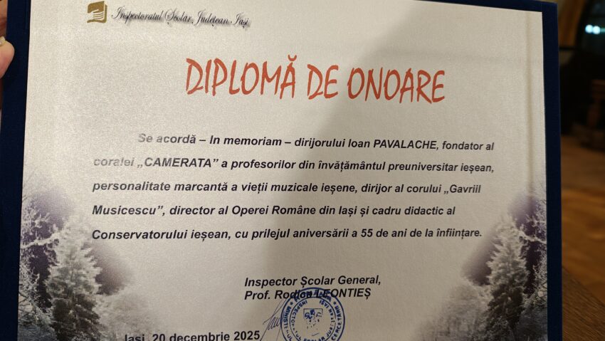5 iulie, orele 18.03-20.00 – Profesoara Adriana Pârâu despre Corala Camerata din Iași, la Univers Muzical cu Daniela Vlad