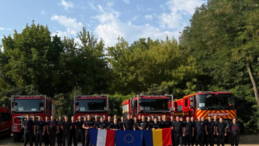 IGSU: Pompierii români din al doilea modul dislocat în Franţa au revenit acasă; ei au efectuat misiuni multiple