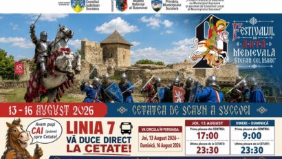 (AUDIO) La Suceava începe, astăzi, cea de-a 20-a ediție a Festivalului de Artă Medievală „Ștefan cel Mare”
