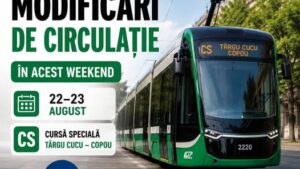 IAȘI: Modificări temporare ale traseelor de transport public – 22 și 23 august 2026