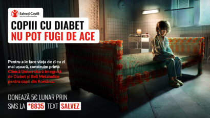 „AU. Primul pat din ace”, campania prin care Organizația Salvați Copiii își propune să dezvolte prima Clinică Universitară Integrată de Diabet pentru copii din România