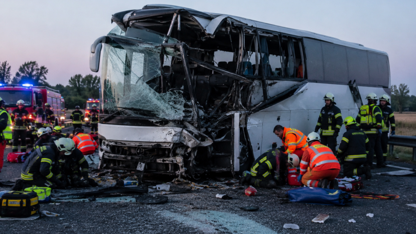 Doisprezece morţi şi cel puţin 10 răniţi într-un accident în Ungaria în care a fost implicat un autocar polonez
