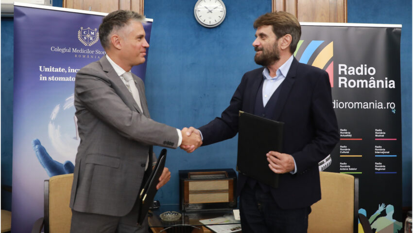 Colegiul Medicilor Stomatologi din România și Societatea Română de Radiodifuziune au încheiat un acord de parteneriat pentru educație și prevenție în sănătatea orală