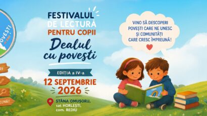 „Dealul cu povești”, la Rediu: 400 de copii sunt așteptați la festivalul de lectură