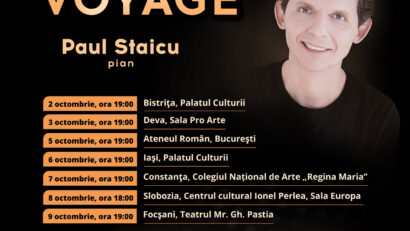 Iași, 6 octombrie: Turneul Classic. Jazz. Voyage cu pianistul Paul Staicu