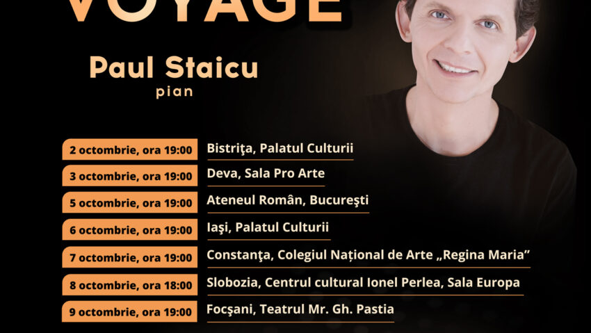 Iași, 6 octombrie: Turneul Classic. Jazz. Voyage cu pianistul Paul Staicu