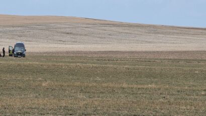 Dronă găsită pe câmp în județul Vaslui