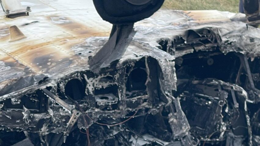 Accident pe Aerodromul Iași. Pilotul a fost rănit ușor