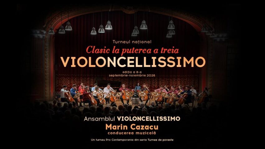 Iași, 5 octombrie: Turneul Clasic la puterea a treia. Violoncellissimo. Marin Cazacu 70