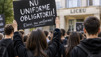(AUDIO) Protest față de uniformele obligatorii: Elevii din județul Iași și din toată țara, îndemnați să poarte negru pe 28 septembrie