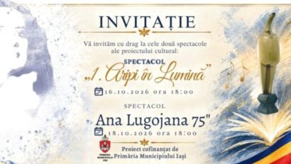 Artiști consacrați și tineri talentați, împreună pe scena ieșeană, în două spectacole speciale