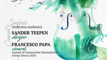 Iași, 23 oct, ora 19, în Concertul Filarmonicii Moldova, laureatul Concursului Enescu 2026, violonistul Francesco Papa