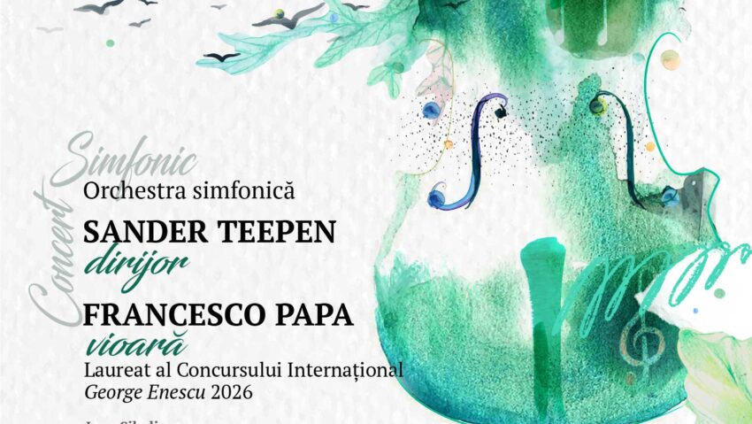 Iași, 23 oct, ora 19, în Concertul Filarmonicii Moldova, laureatul Concursului Enescu 2026, violonistul Francesco Papa