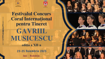 Iași: Proiect – Festivalul Concurs Coral Internațional pentru Tineret Gavriil Musicescu