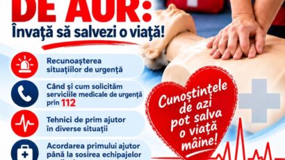 „Minutele de aur: Învață să salvezi o viață” – proiect de educație pentru primul ajutor, la Biblioteca Municipală „Radu Rosetti”