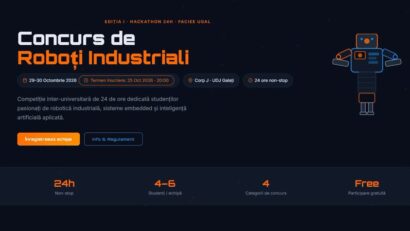 Galaţi: Studenţi din toată ţara, invitaţi de Universitatea ‘Dunărea de Jos’ la un maraton de robotică de 24 de ore