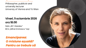 Seria de conferințe „European Lectures” revine în această toamnă la Iași