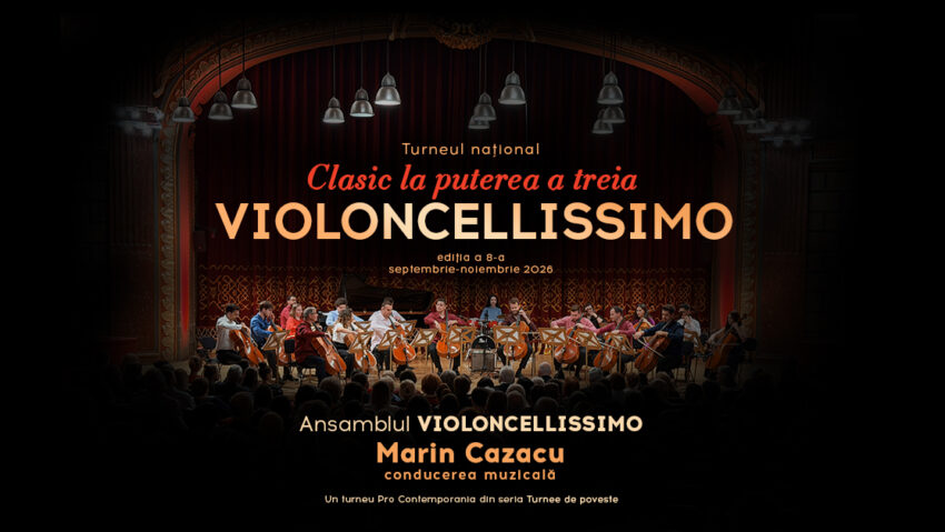 Turneul Național Clasic la puterea a treia. Violoncellissimo ajunge luni, 5 octombrie, la Opera din Iași, într-o ediție dedicată violoncelistului Marin Cazacu la 70 de ani