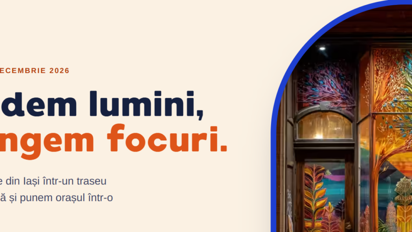 La Iași, iarna vine cu „Vitrinele de poveste” – ”Weekend cu prieteni” (3.10.2026) cu Mihaela Munteanu