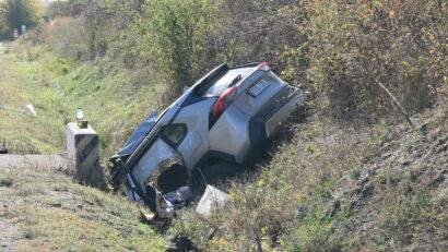 Accident pe Drumul European 581, în comuna Oltenești, județul Vaslui