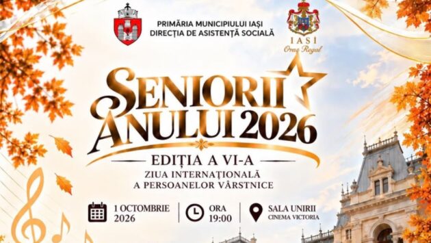 (AUDIO) 750 de seniori din Iași, sărbătoriți la Gala „Seniorii Anului”