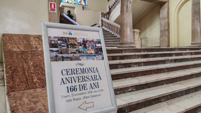 (AUDIO/FOTO) Universitatea „Alexandru Ioan Cuza” din Iași marchează 166 de ani de la înființare