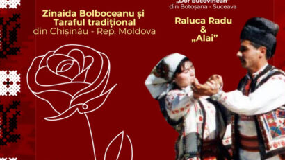 Iași: Festivalul folcloric „Trandafir de la Moldova” (6 – 7 octombrie)
